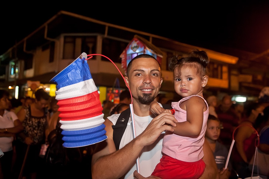 Traditional Independence Day Parade in Costa Rica