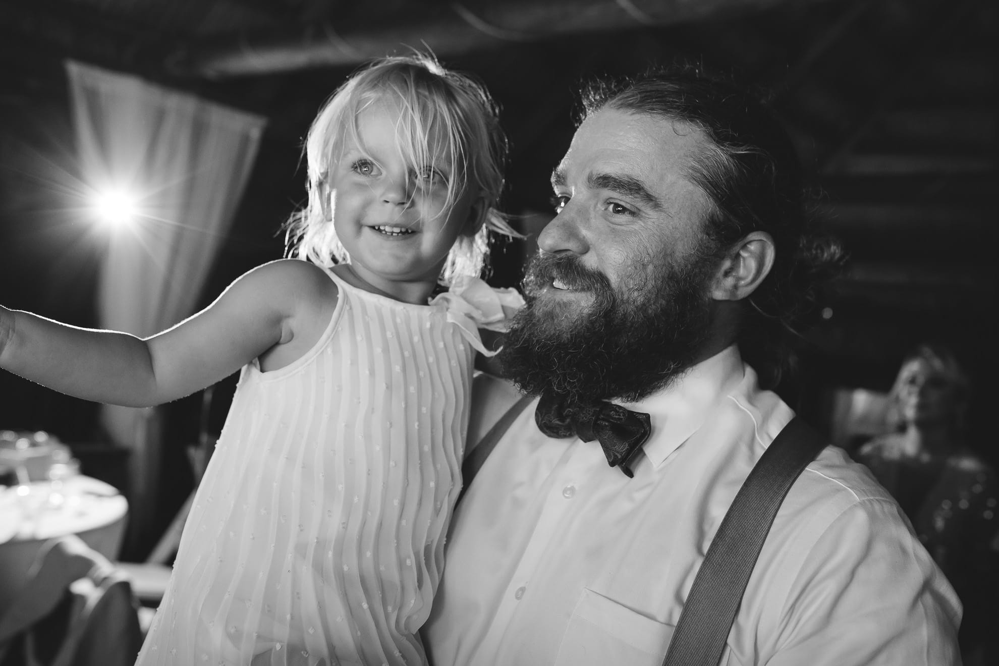 father and daughter at wedding