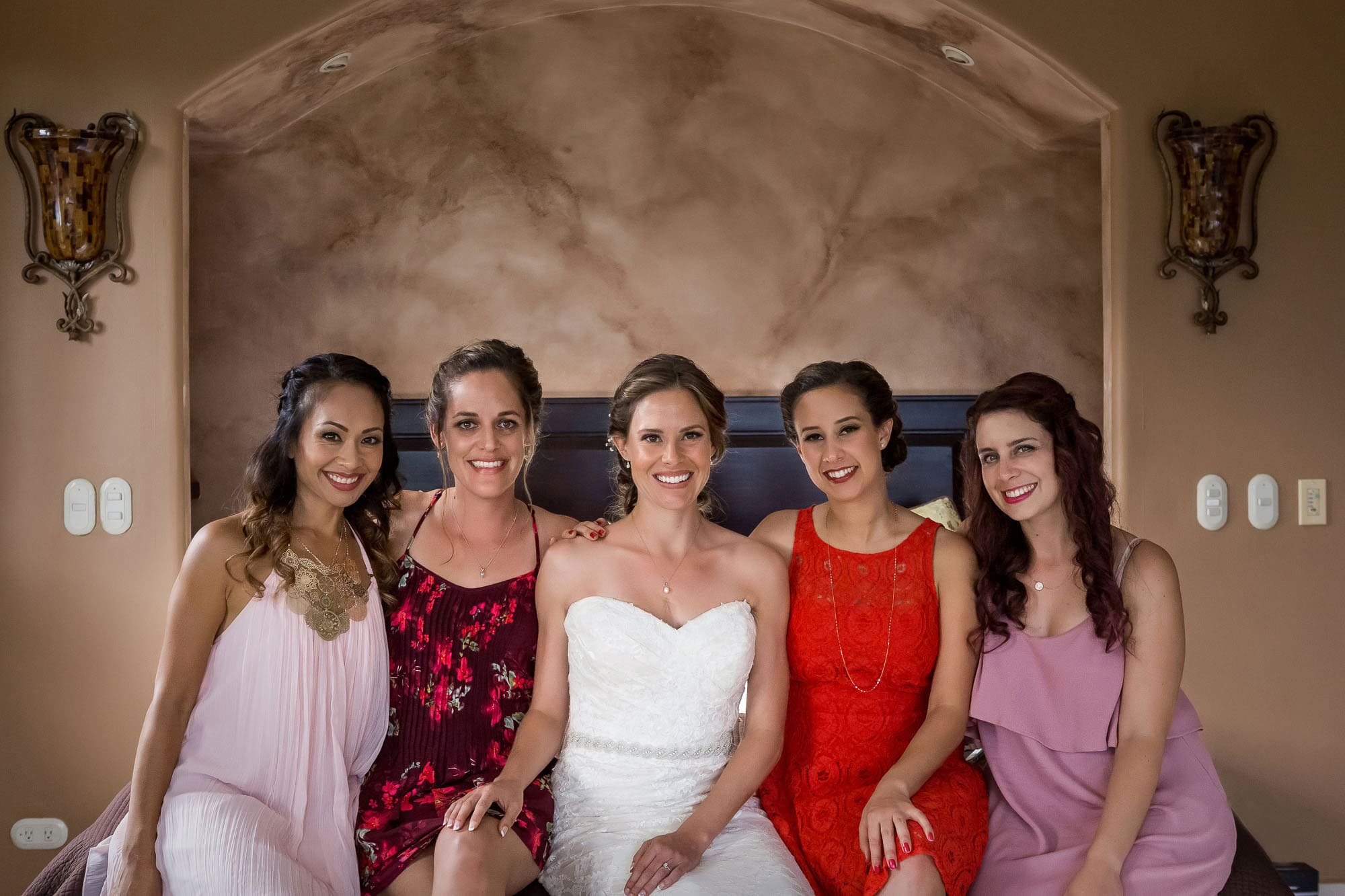 Bride with her wedding party 