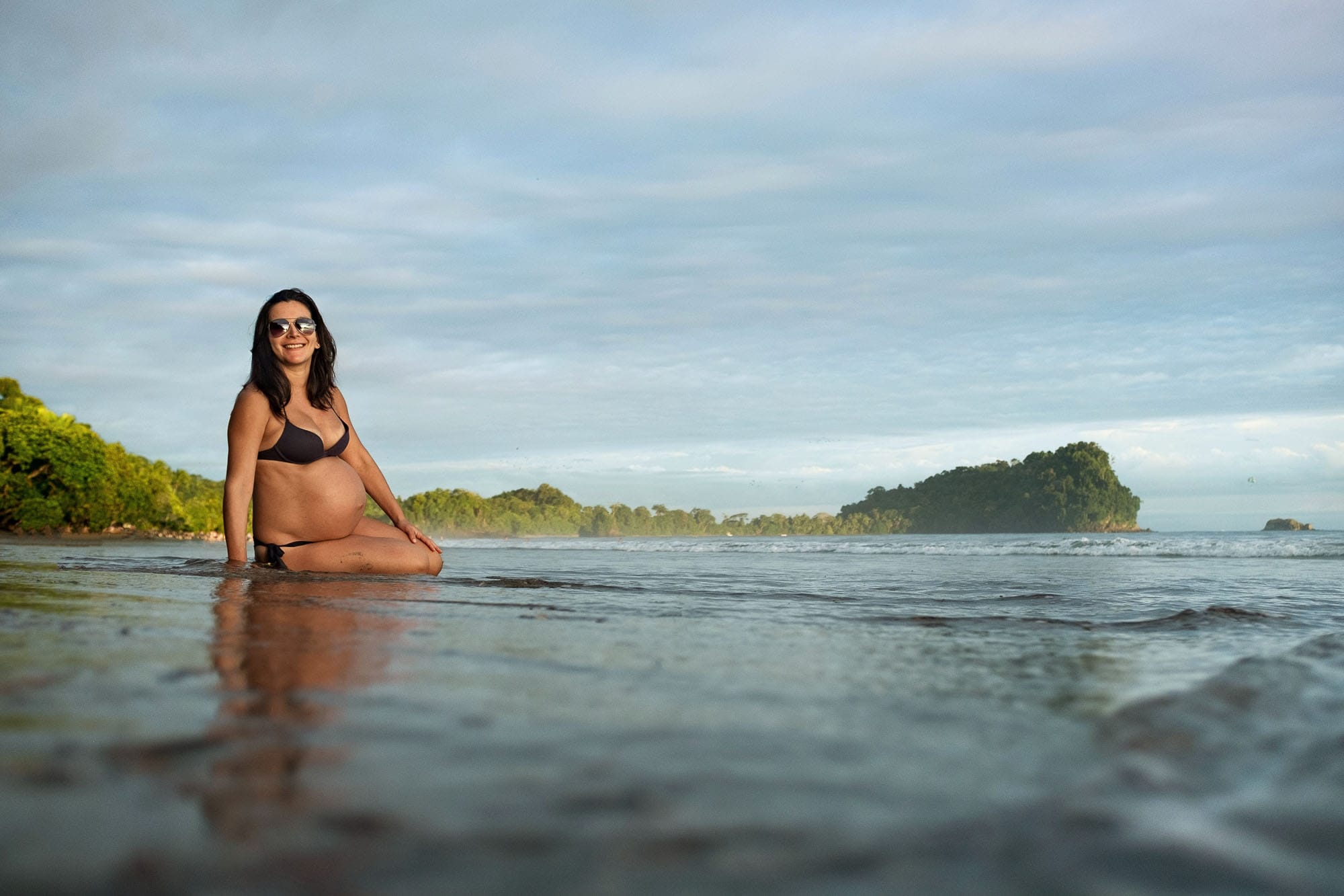 Maternity session at the beach in Costa Rica