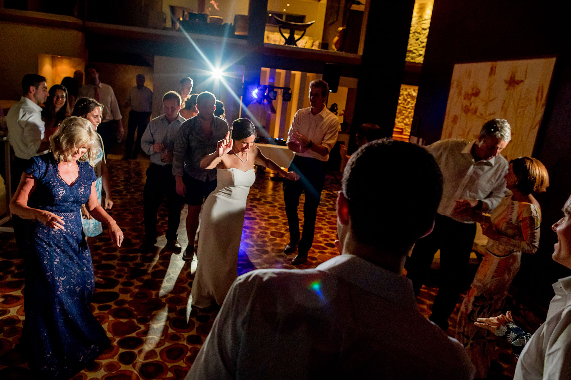 Getting married in a private villa means dancing the night away