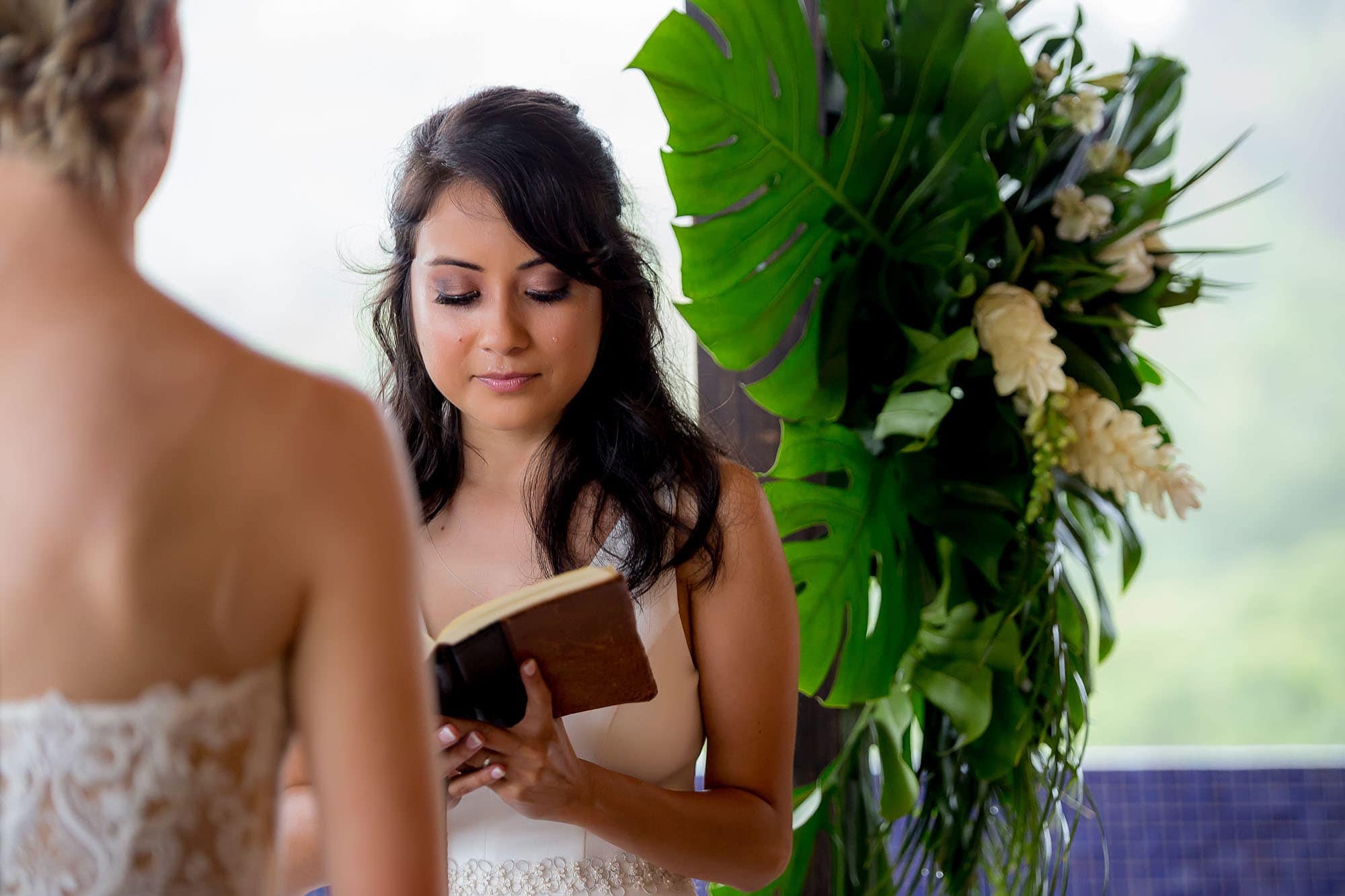 brides say vows