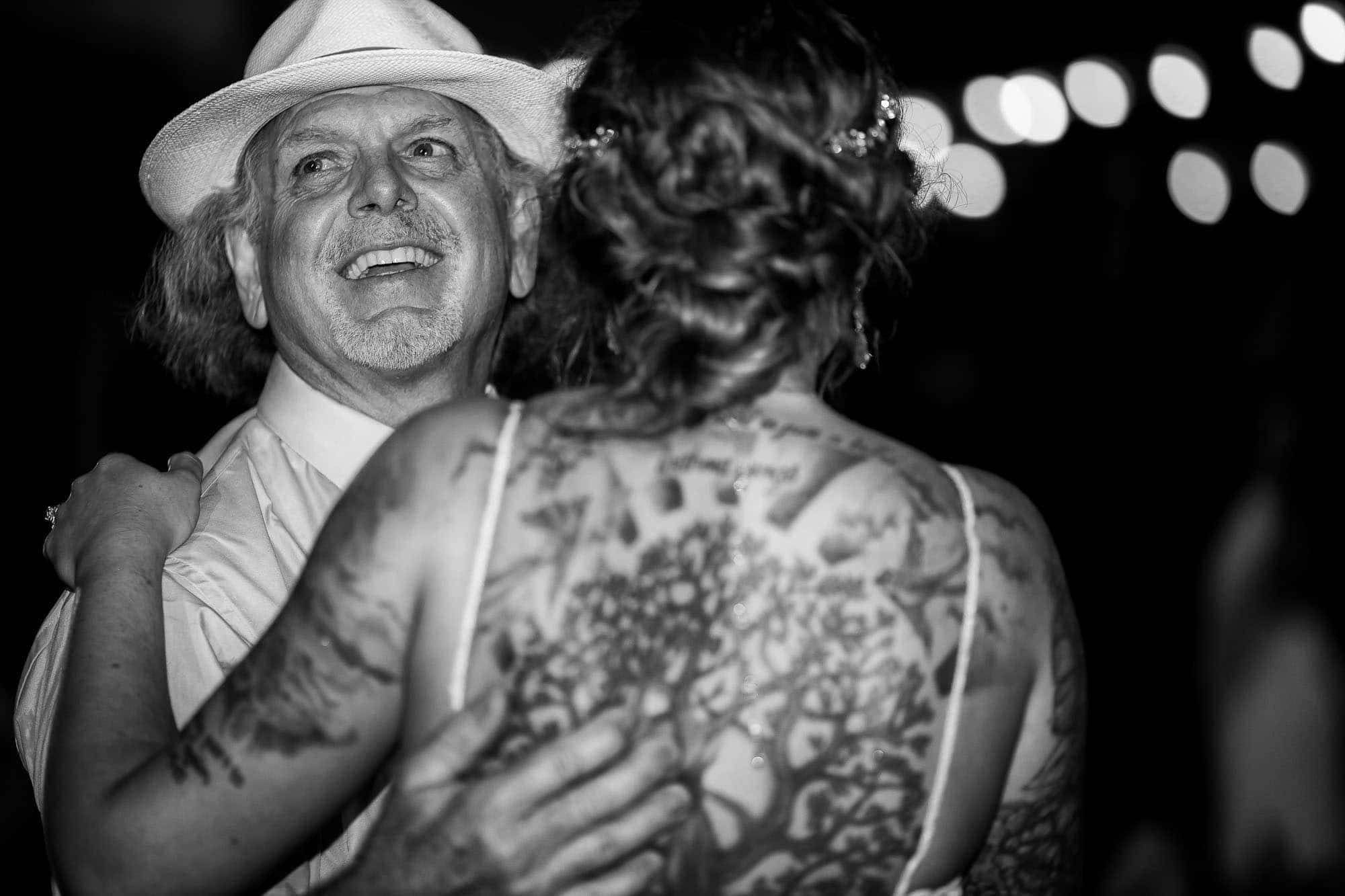Dancing with the tattooed bride
